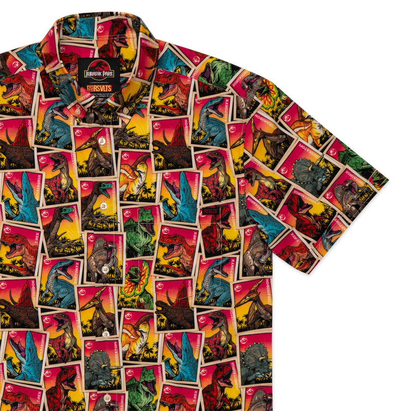 RSVLTS That Is One Big Pile of Cards KUNUFLEX Short Sleeve Shirt in Multicolor — front view