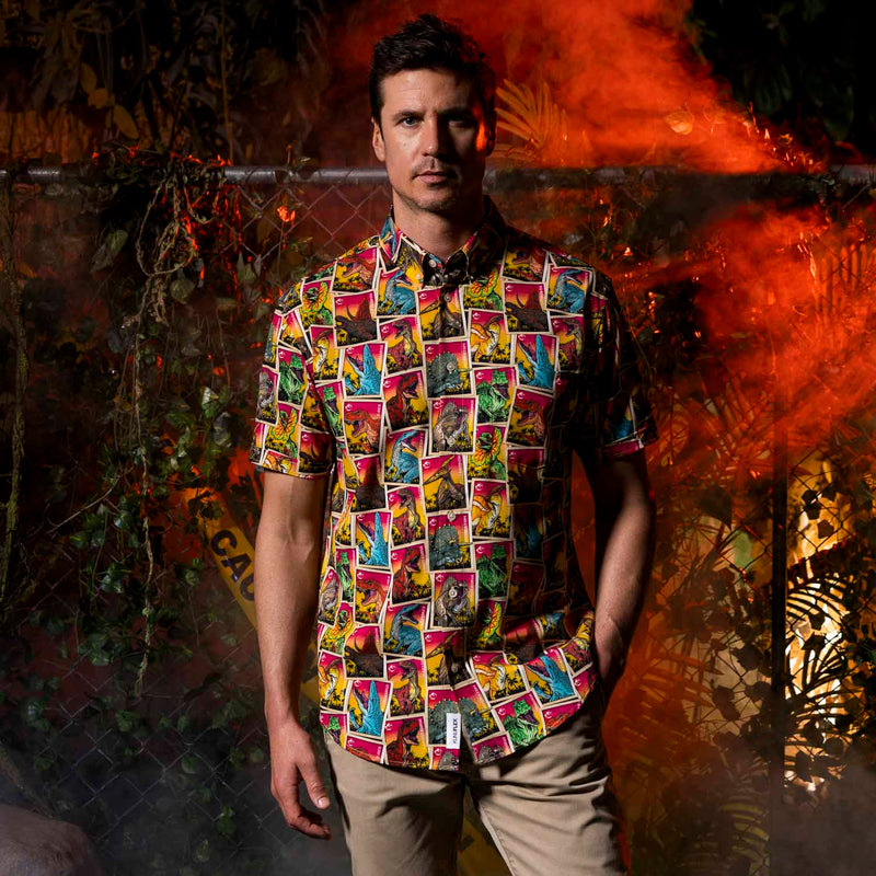 RSVLTS That Is One Big Pile of Cards KUNUFLEX Short Sleeve Shirt in Multicolor — detail 2