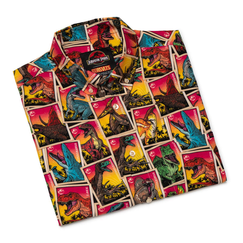 RSVLTS That Is One Big Pile of Cards KUNUFLEX Short Sleeve Shirt in Multicolor — detail 8