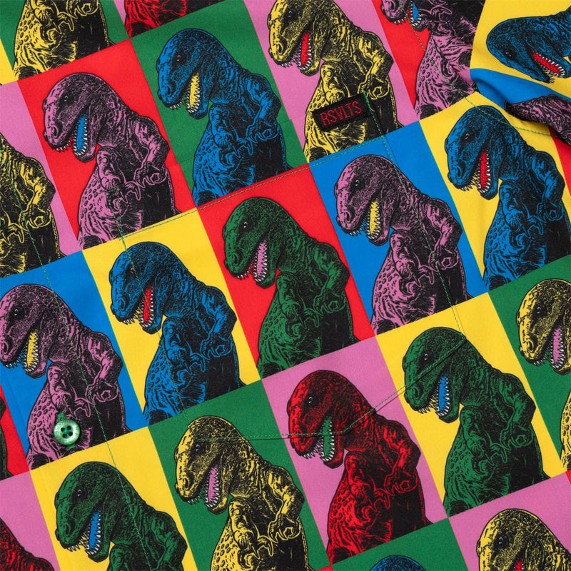 RSVLTS Jurassic Pop KUNUFLEX Short Sleeve Shirt in Multicolor — detail 3
