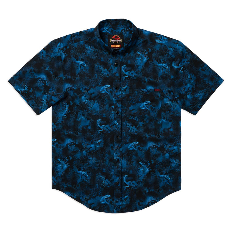 RSVLTS Assets Out of Containment KUNUFLEX Short Sleeve Shirt in Black — detail 5