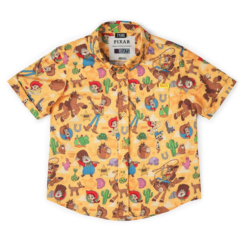 RSVLTS The Original Roundup Gang Preschool KUNUFLEX Short Sleeve Shirt in Orange — detail 2