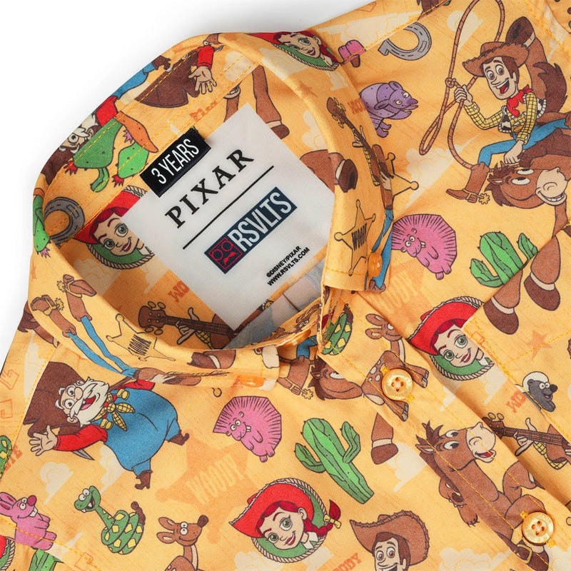RSVLTS The Original Roundup Gang Preschool KUNUFLEX Short Sleeve Shirt in Orange — detail 4