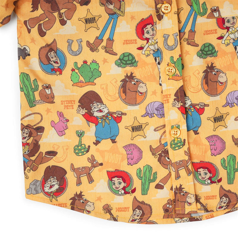 RSVLTS The Original Roundup Gang Preschool KUNUFLEX Short Sleeve Shirt in Orange — detail 5