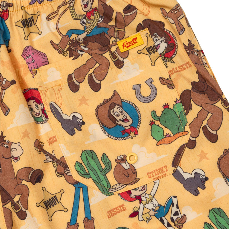 RSVLTS The Original Roundup Gang Hybrid Shorts in Orange — detail 3