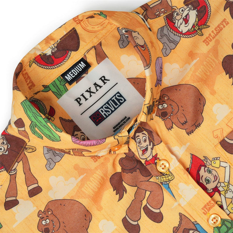 RSVLTS The Original Roundup Gang Youth KUNUFLEX Short Sleeve Shirt in Orange — detail 3