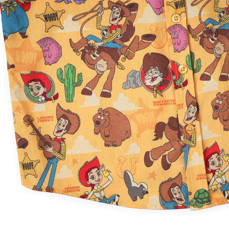 RSVLTS The Original Roundup Gang Youth KUNUFLEX Short Sleeve Shirt in Orange — detail 4