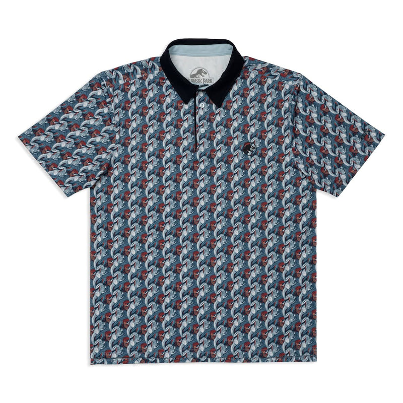 RSVLTS More Teeth All-Day Polo in Gray — front view