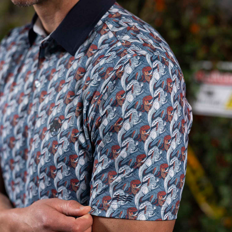 RSVLTS More Teeth All-Day Polo in Gray — detail 6