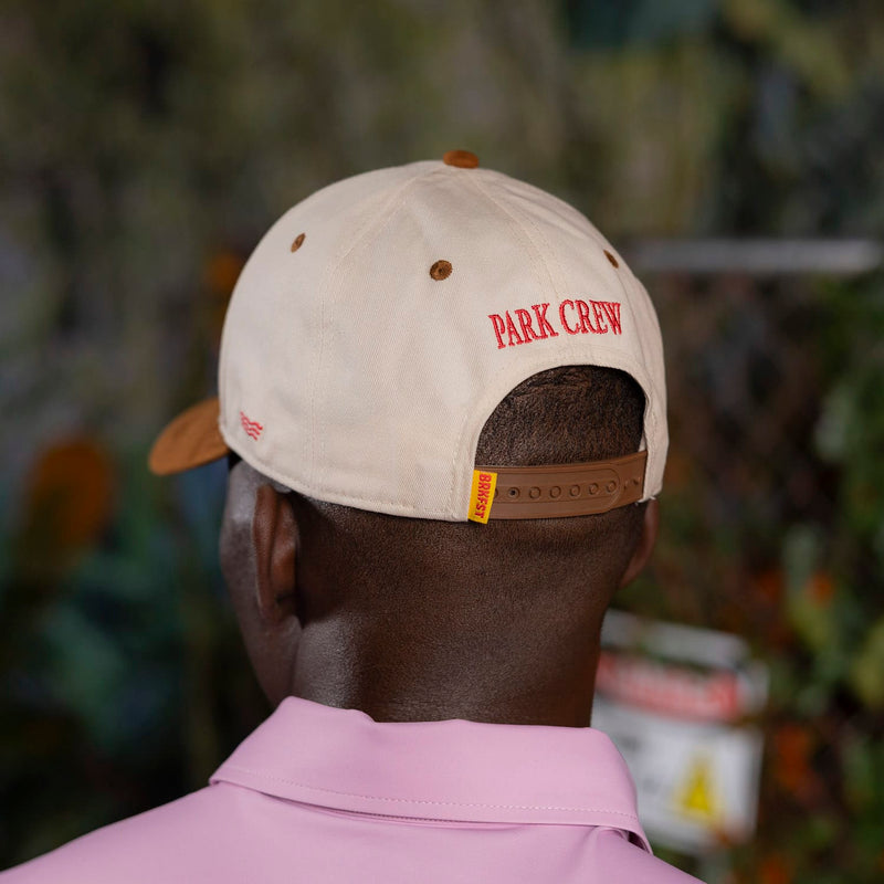 RSVLTS Park Crew 5-Panel Hat in Brown — detail 4