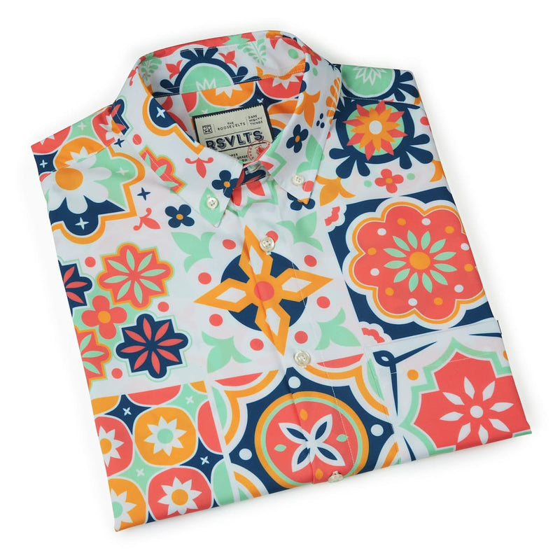 RSVLTS BIG Talavera KUNUFLEX Short Sleeve Shirt in Multicolor — detail 6