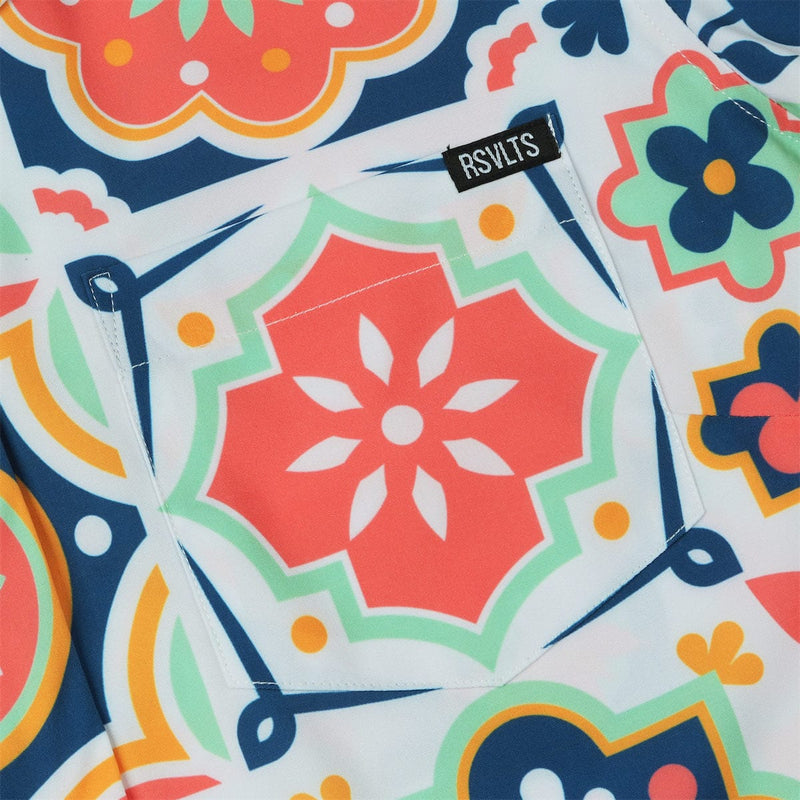 RSVLTS BIG Talavera Women's KUNUFLEX Short Sleeve Shirt in Multicolor — detail 2