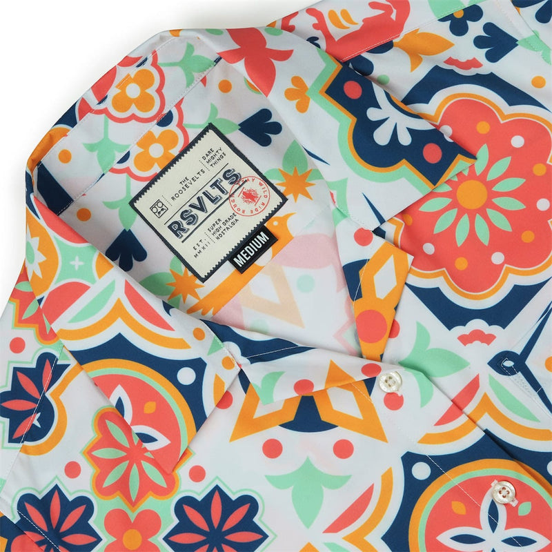 RSVLTS BIG Talavera Women's KUNUFLEX Short Sleeve Shirt in Multicolor — detail 3