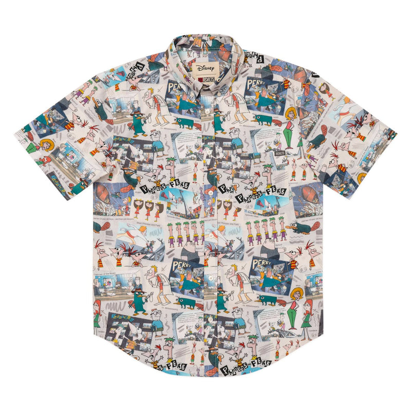 RSVLTS Tri-State Sketches KUNUFLEX Short Sleeve Shirt in Multicolor — detail 2