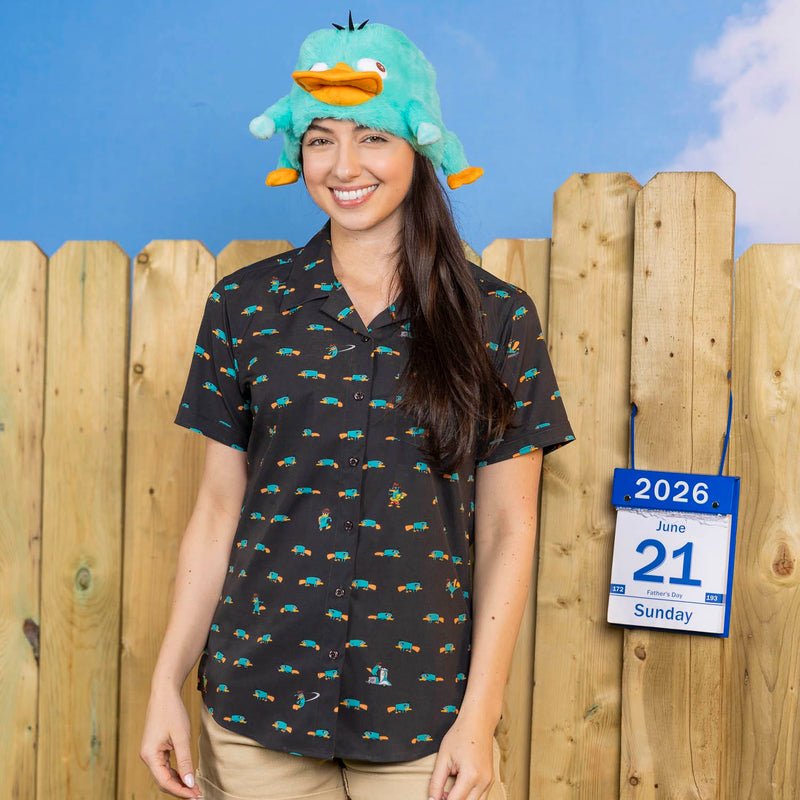 RSVLTS Semi-Aquatic Egg-Laying Mammal of Action Women's KUNUFLEX Short Sleeve Shirt — front view