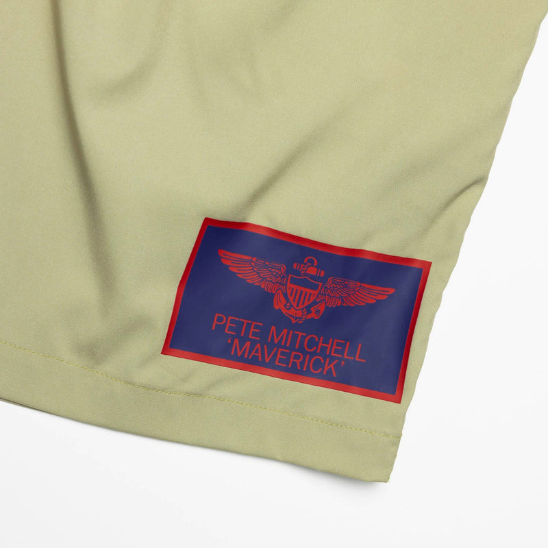 RSVLTS Danger Zone Hybrid Shorts in Neutral — detail 6