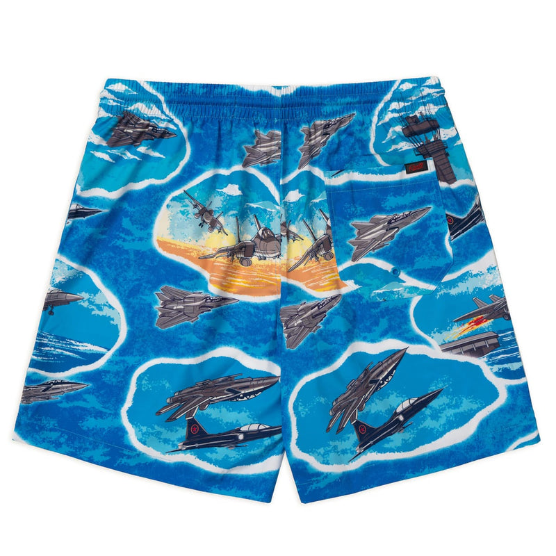 RSVLTS Hey, Goose, Ya Big Stud! Hybrid Shorts in Blue — detail 5