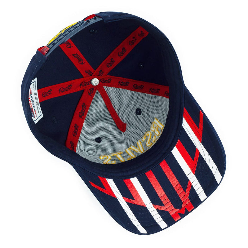 RSVLTS RSVLTS Academy 5-Panel Snapback Hat in Blue — detail 2