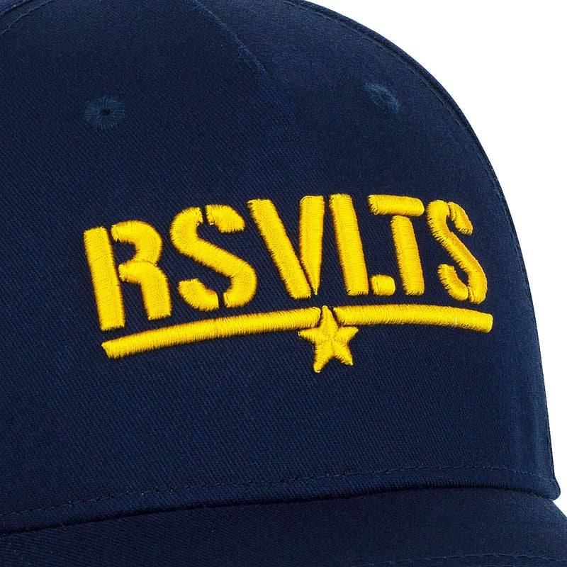 RSVLTS RSVLTS Academy 5-Panel Snapback Hat in Blue — detail 4