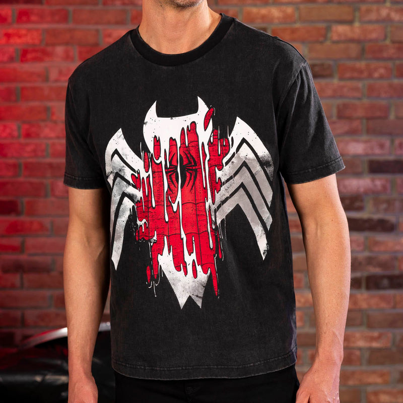 RSVLTS Symbiote Drip Vintage Crewneck Tee in Black — detail 4