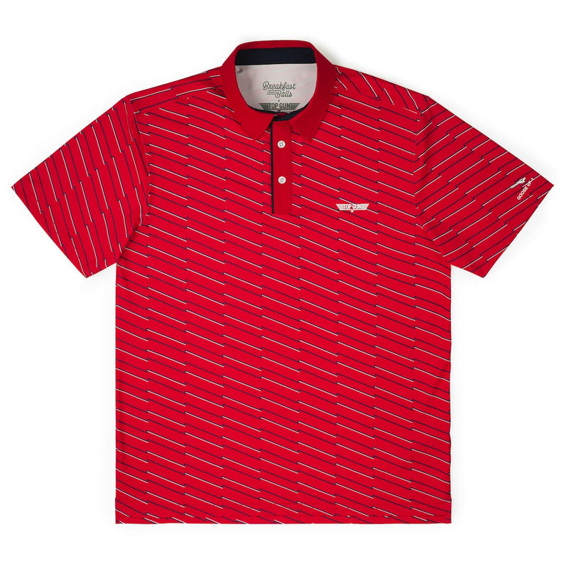 RSVLTS The Goose All-Day Polo in Red — front view