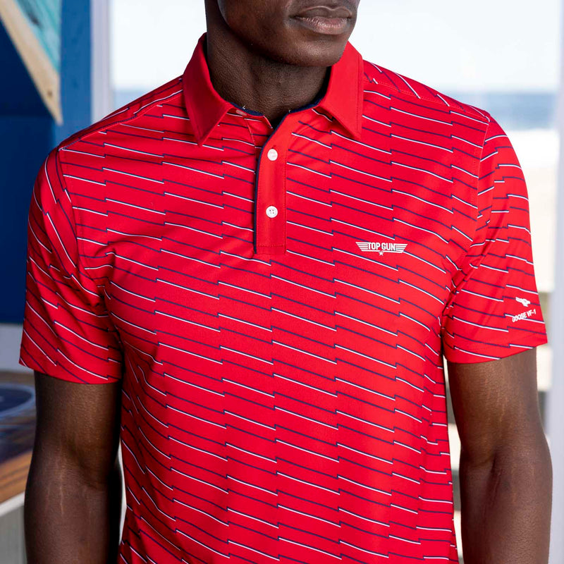 RSVLTS The Goose All-Day Polo in Red — detail 4