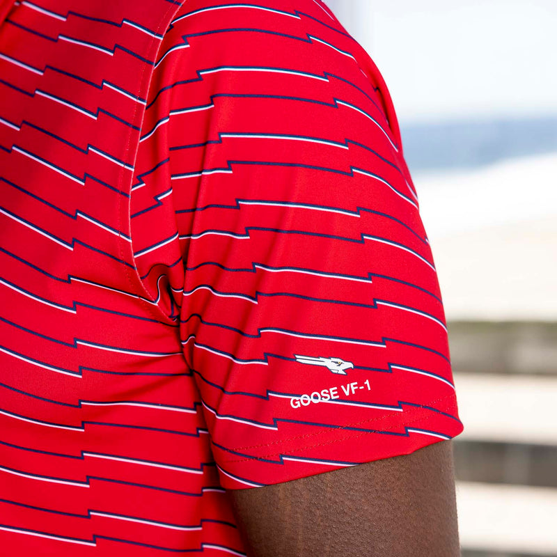 RSVLTS The Goose All-Day Polo in Red — detail 6