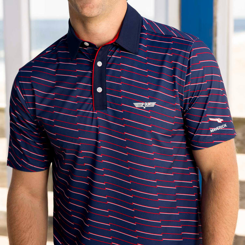 RSVLTS The Maverick All-Day Polo in Blue — detail 4