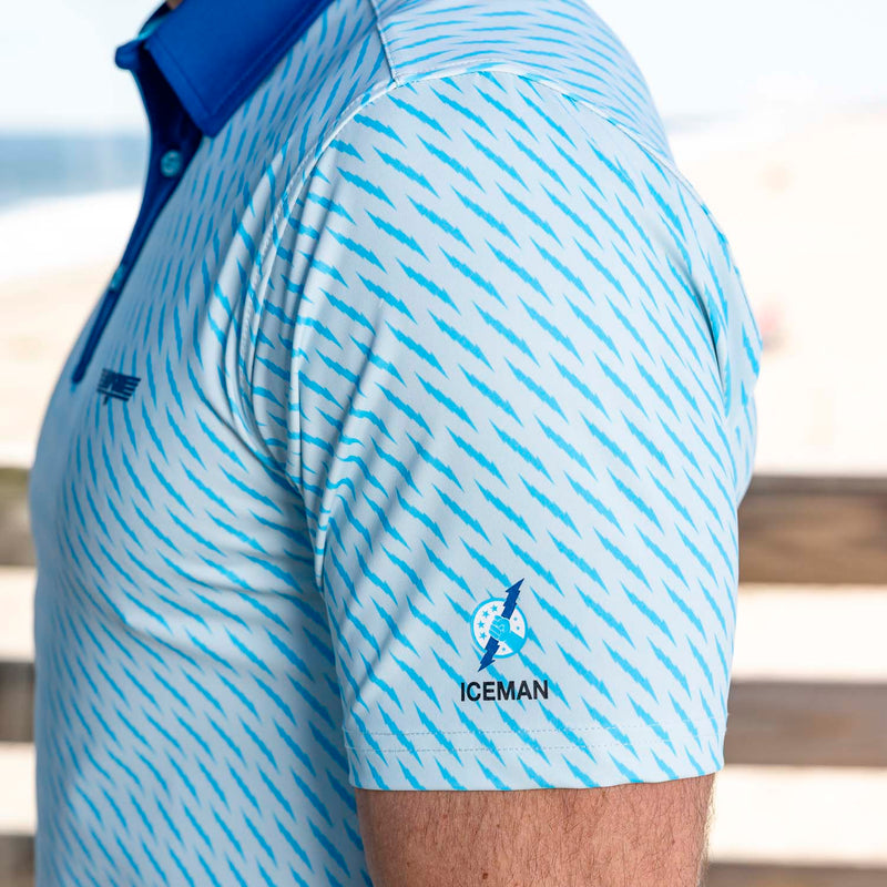 RSVLTS The Iceman All-Day Polo in Blue — detail 6