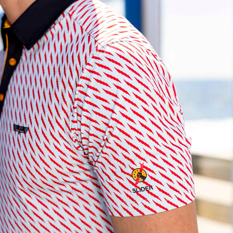 RSVLTS The Slider All-Day Polo in Red — detail 6