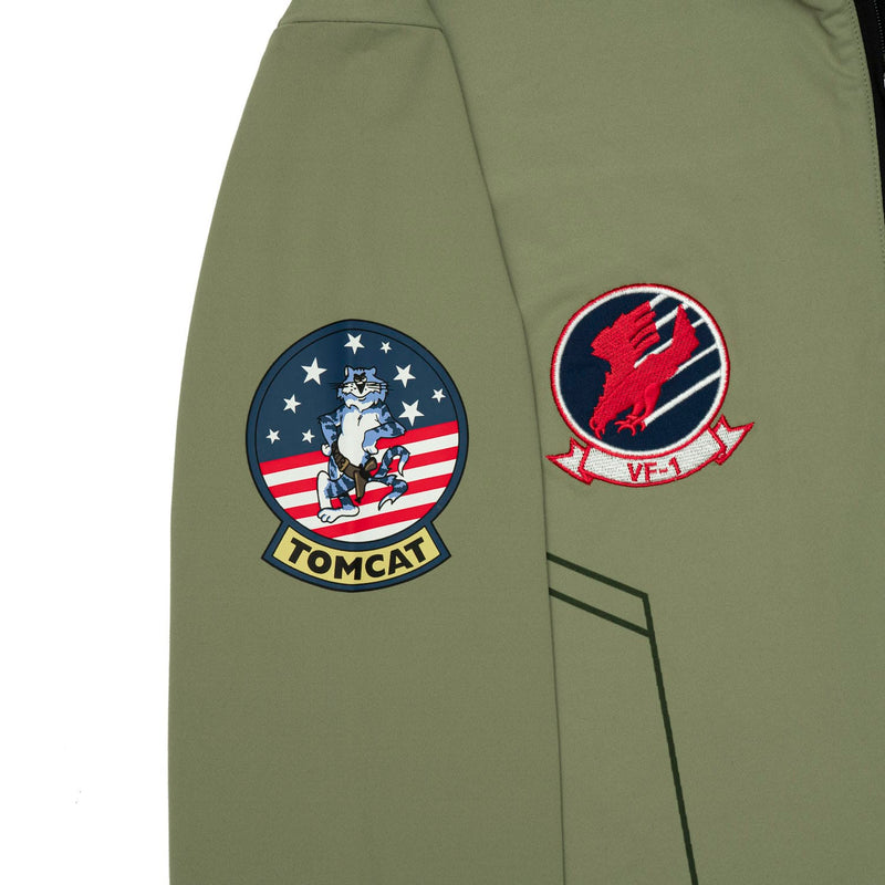RSVLTS Danger Zone Quarter Zip in Green — detail 7