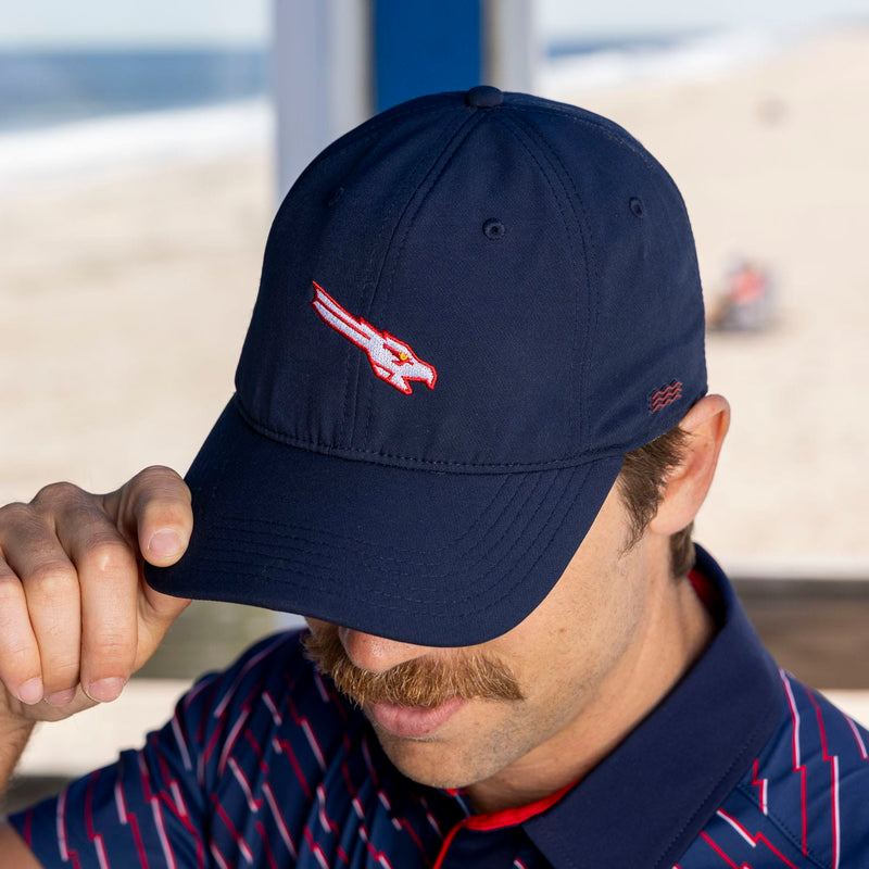 RSVLTS The Maverick Performance Hat in Blue — detail 3