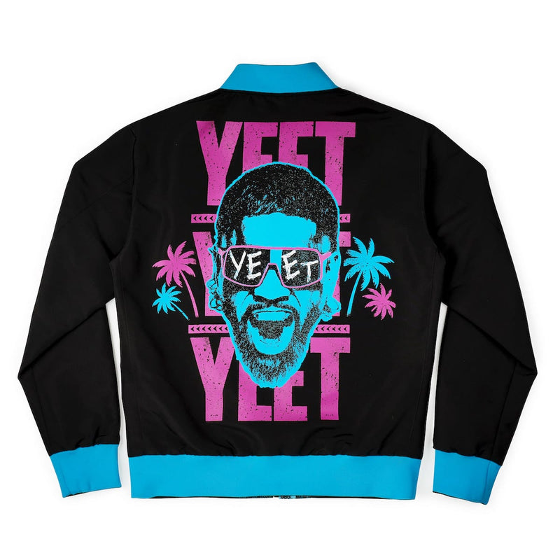 RSVLTS YEET! Reversible Bomber Jacket in Black — detail 3