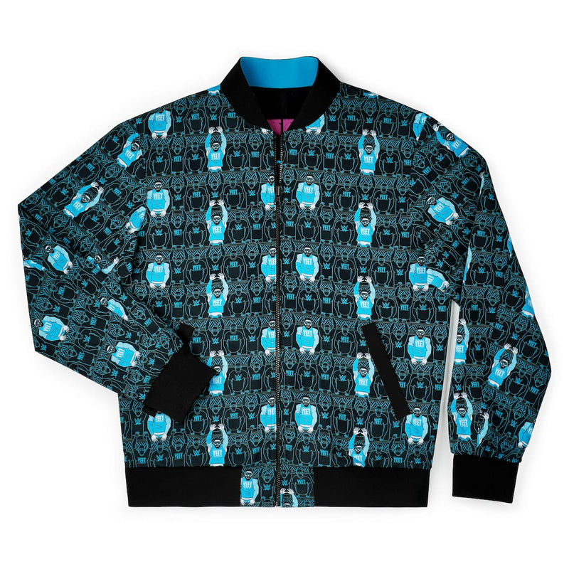RSVLTS YEET! Reversible Bomber Jacket in Black — detail 5