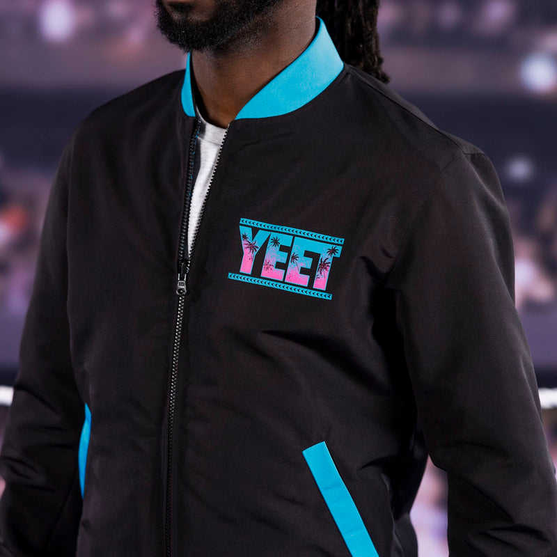 RSVLTS YEET! Reversible Bomber Jacket in Black — detail 6