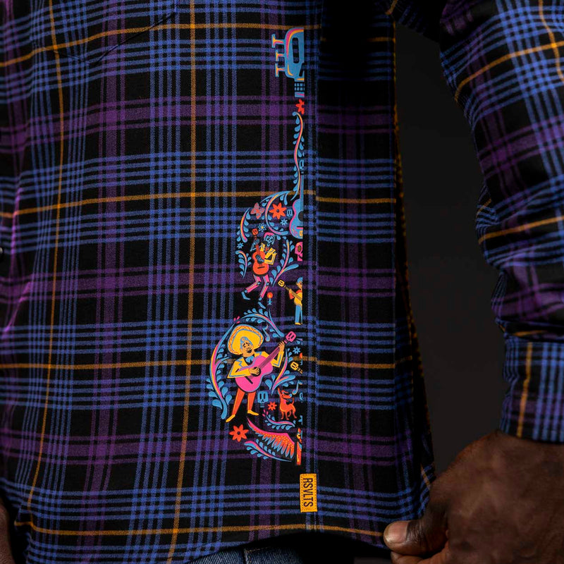 RSVLTS Ernesto’s Sunrise Spectacular BorlandFlex Long Sleeve Flannel — detail 5