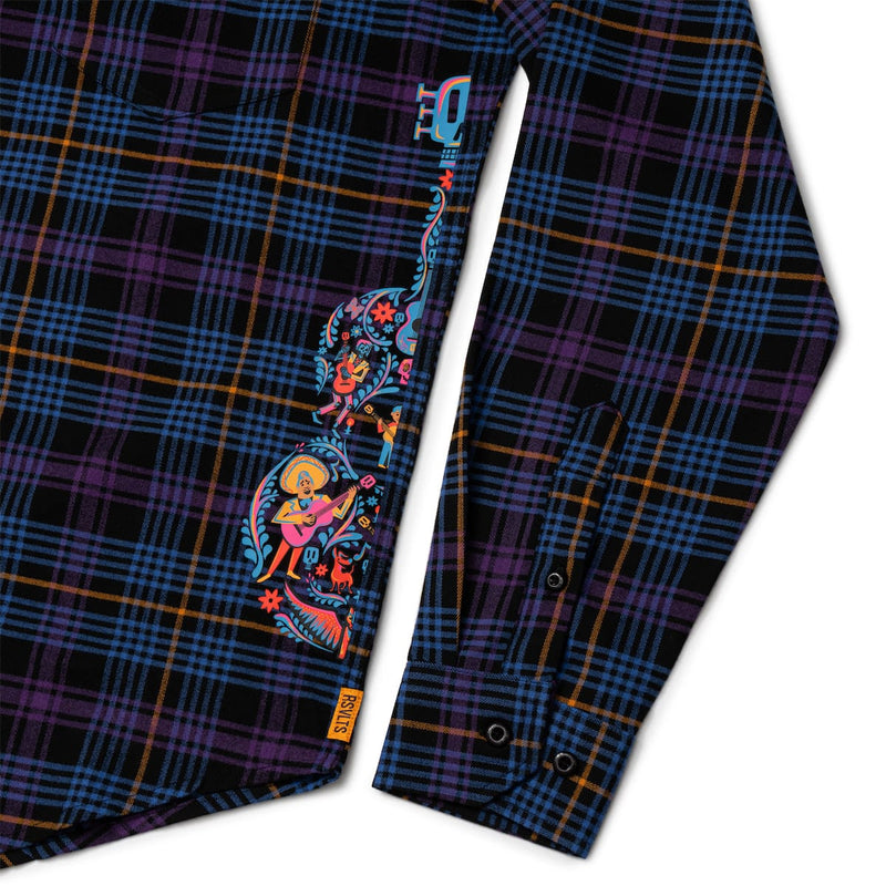 RSVLTS Ernesto’s Sunrise Spectacular BorlandFlex Long Sleeve Flannel — detail 7