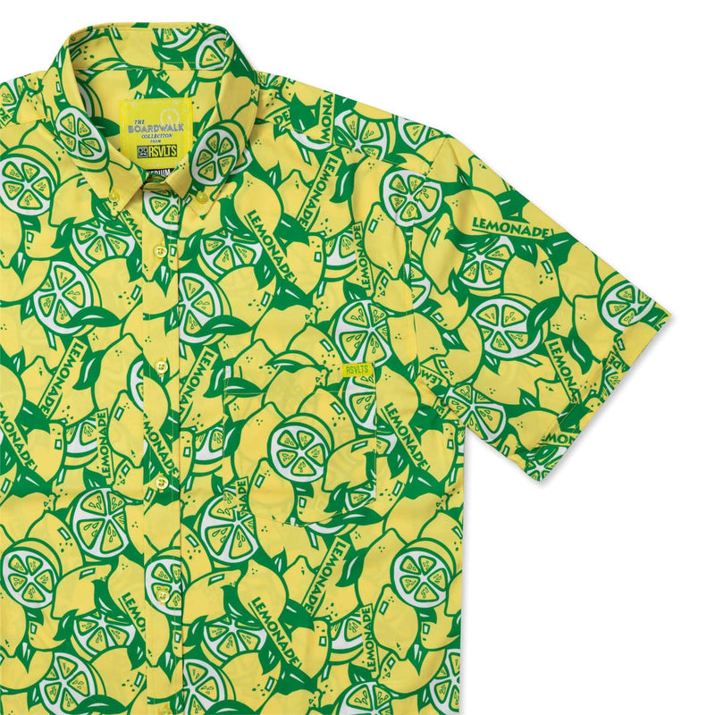 RSVLTS When Life Gives You Lemons KUNUFLEX Short Sleeve Shirt in Green — detail 2