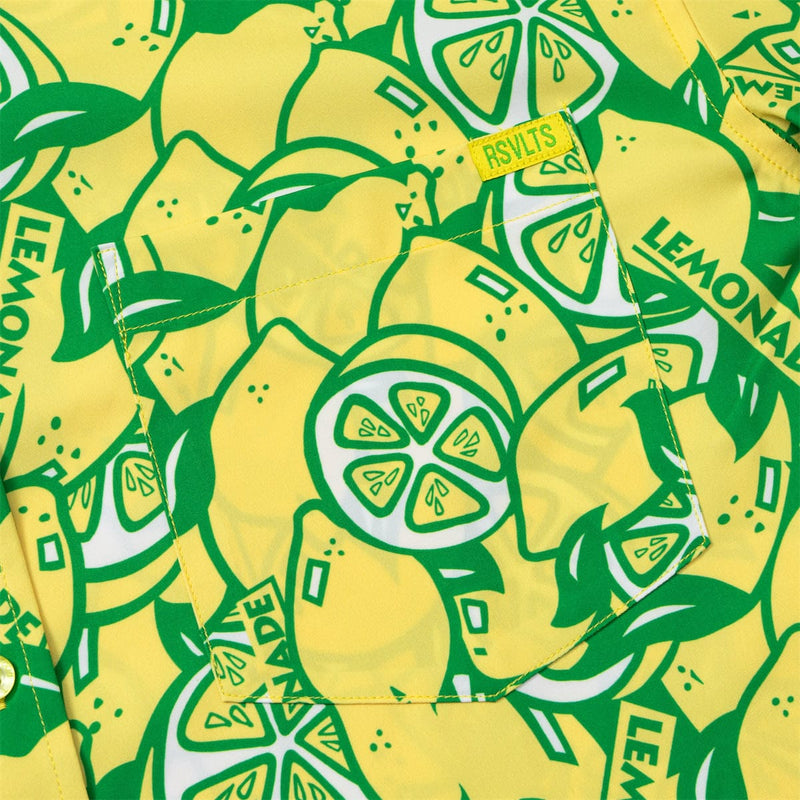 RSVLTS When Life Gives You Lemons KUNUFLEX Short Sleeve Shirt in Green — detail 4