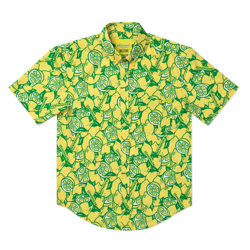 RSVLTS When Life Gives You Lemons KUNUFLEX Short Sleeve Shirt in Green — detail 5