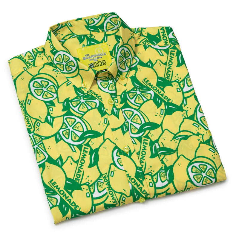 RSVLTS When Life Gives You Lemons KUNUFLEX Short Sleeve Shirt in Green — detail 8