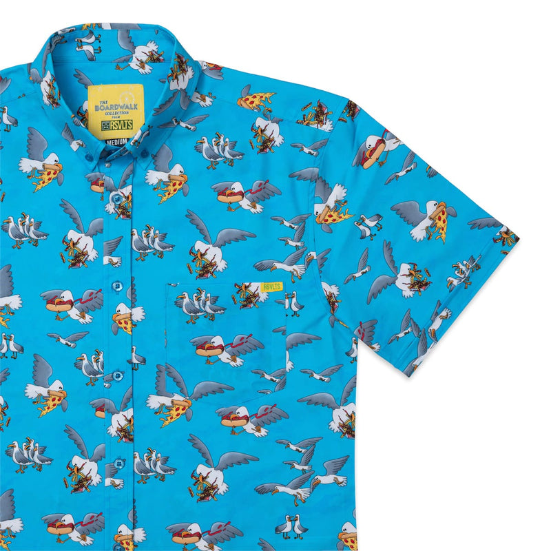 RSVLTS Beach Bandits KUNUFLEX Short Sleeve Shirt in Blue — detail 2