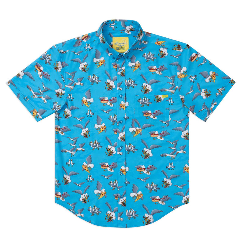 RSVLTS Beach Bandits KUNUFLEX Short Sleeve Shirt in Blue — detail 5