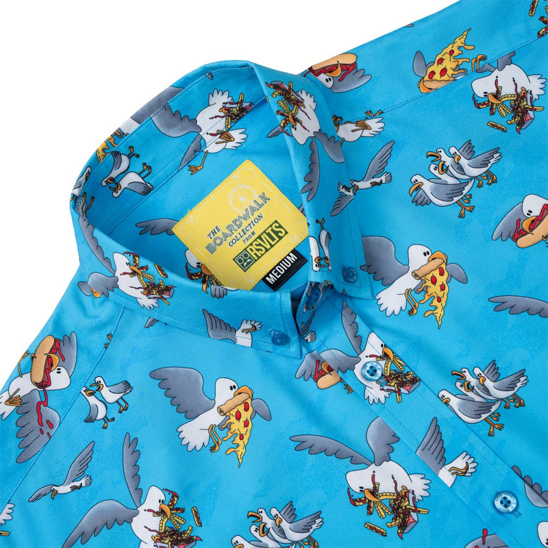 RSVLTS Beach Bandits KUNUFLEX Short Sleeve Shirt in Blue — detail 6