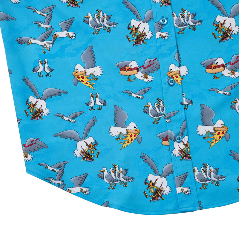 RSVLTS Beach Bandits KUNUFLEX Short Sleeve Shirt in Blue — detail 7