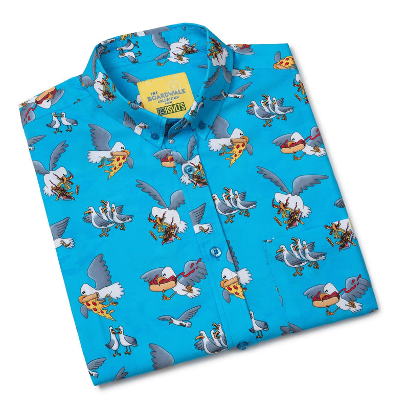 RSVLTS Beach Bandits KUNUFLEX Short Sleeve Shirt in Blue — detail 8