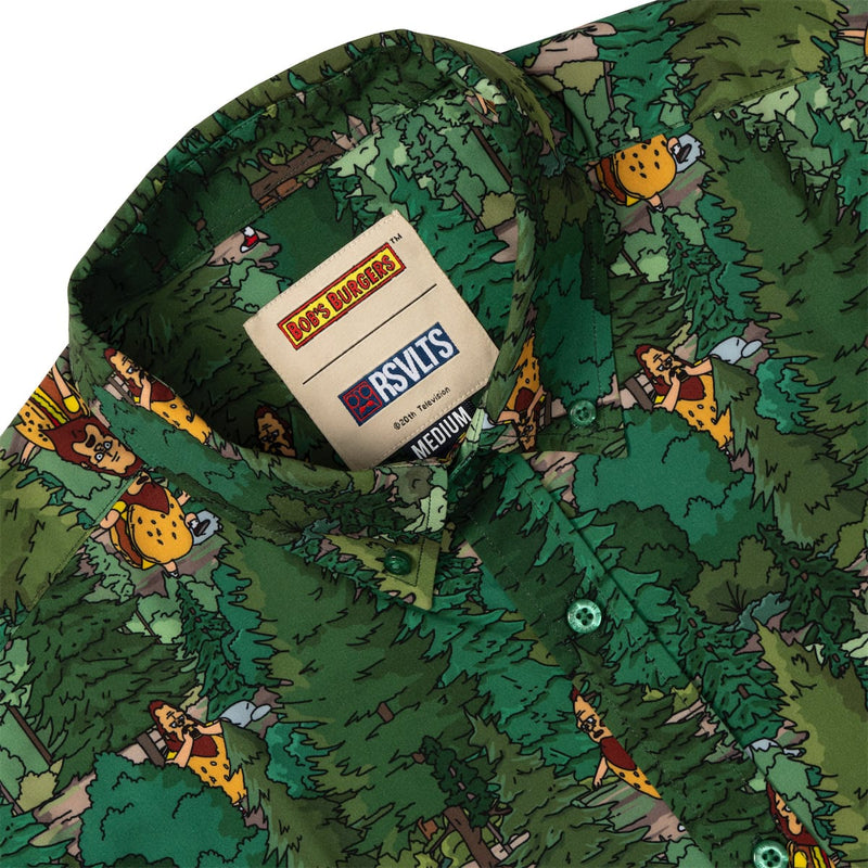 RSVLTS Finding Beefsquatch KUNUFLEX Short Sleeve Shirt in Green — detail 6