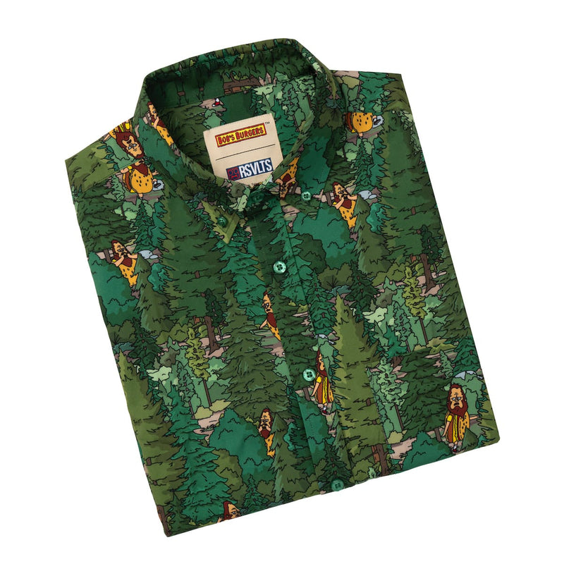 RSVLTS Finding Beefsquatch KUNUFLEX Short Sleeve Shirt in Green — detail 8