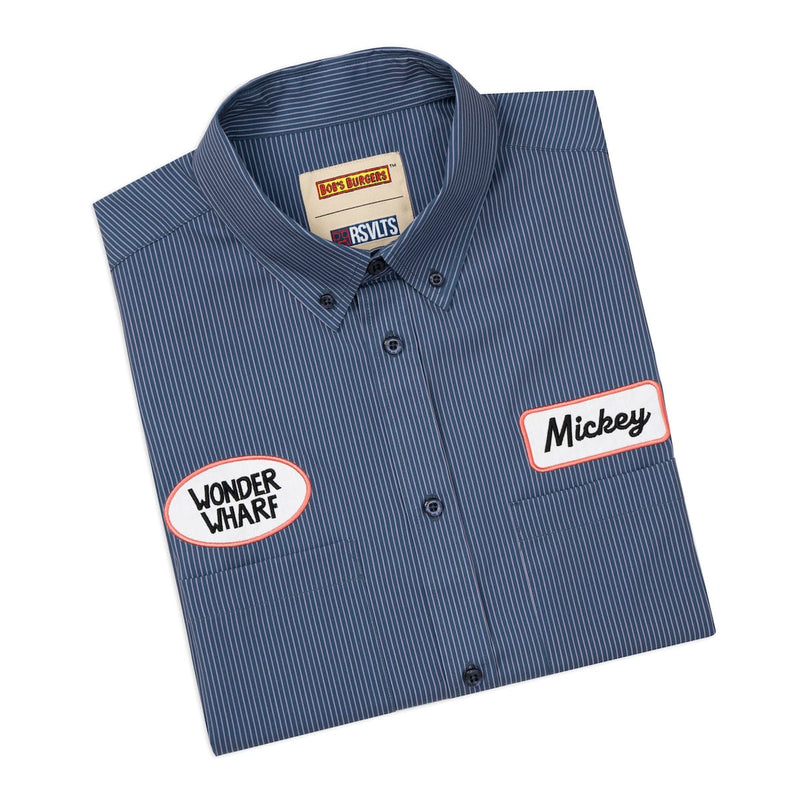 RSVLTS Wonder Wharf KUNUFLEX Short Sleeve Shirt in Blue — detail 10