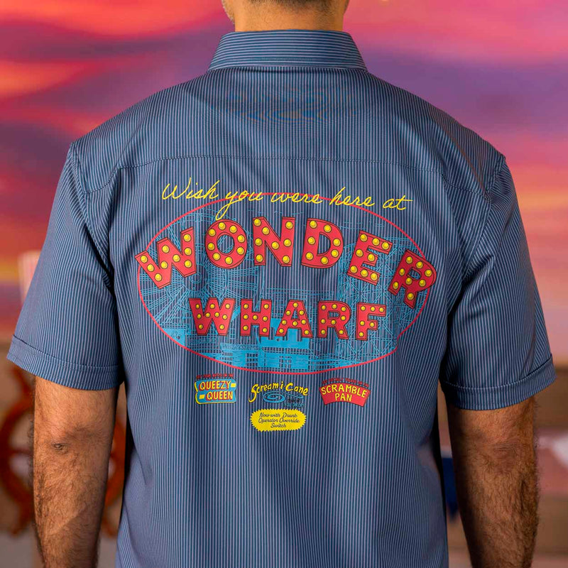 RSVLTS Wonder Wharf KUNUFLEX Short Sleeve Shirt in Blue — detail 2
